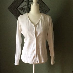 White cotton jacket/cardigan
